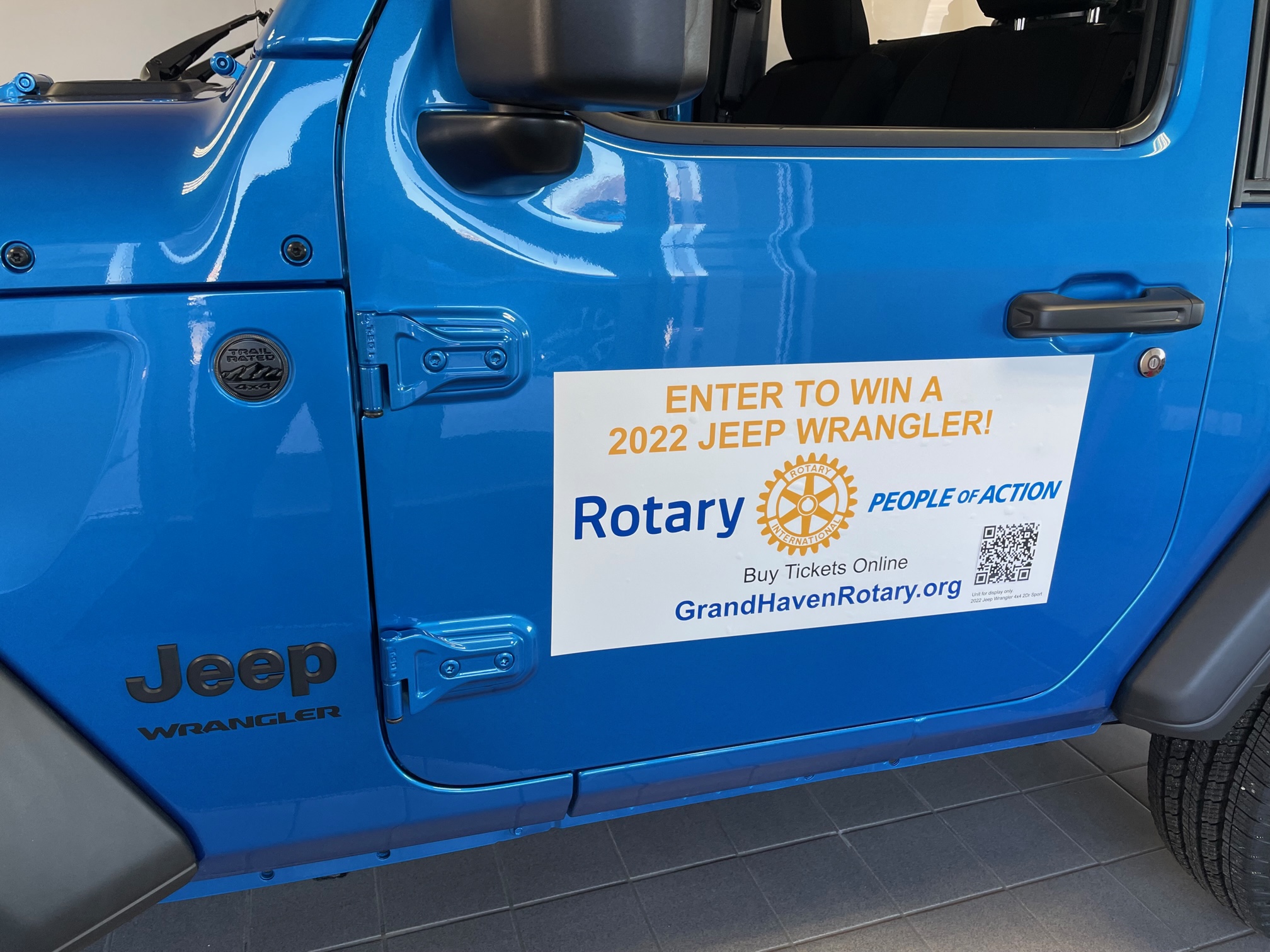 Sold Out 2022 Jeep Wrangler Sport Raffle Tickets Grand Haven Rotary